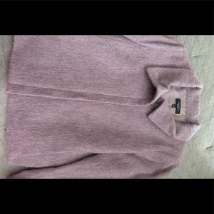 Talbots mohair/alpaca jacket. Muted lavender, zipper closing